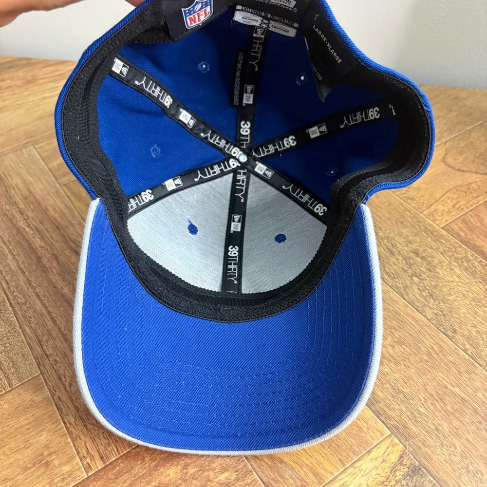 New Era Blue and Gray Hat Indianapolis Colts NFL Fitted Football Hat Men’s - Picture 6 of 7
